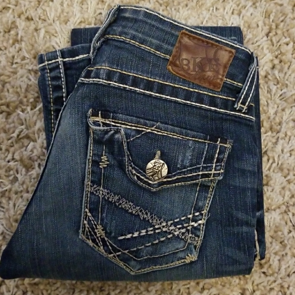 BKE Stella Boot Cut Button Pocket Jeans